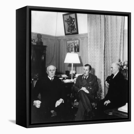 Leaders of Vichy France, C1941-1942-null-Framed Stretched Canvas