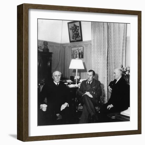 Leaders of Vichy France, C1941-1942-null-Framed Giclee Print