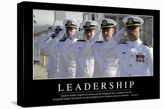 Leadership: Citation Et Affiche D'Inspiration Et Motivation-null-Stretched Canvas