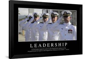 Leadership: Citation Et Affiche D'Inspiration Et Motivation-null-Framed Photographic Print