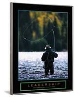 Leadership Fly Fisherman Motivational-null-Framed Art Print