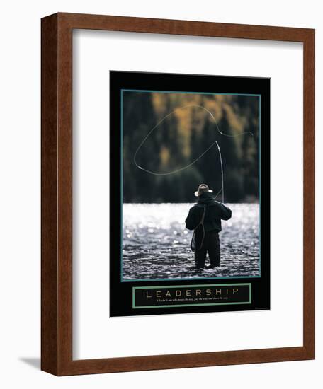 Leadership - Fly Fisherman-Unknown Unknown-Framed Photo