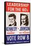 Leadership for the 60's - Vote Row B-New York State Democtratic Committee-Framed Stretched Canvas