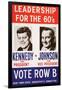 Leadership for the 60's - Vote Row B-New York State Democtratic Committee-Framed Art Print