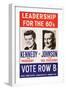 Leadership for the 60's - Vote Row B-New York State Democtratic Committee-Framed Art Print