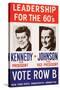 Leadership for the 60's - Vote Row B-New York State Democtratic Committee-Stretched Canvas