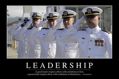 Military Quotes On Leadership Leadership: Inspirational Quote And Motivational Poster' Photographic Print  | Allposters.com