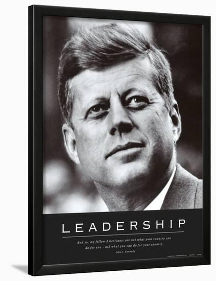 Leadership: JFK-null-Lamina Framed Art Print