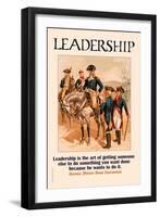 Leadership-null-Framed Art Print