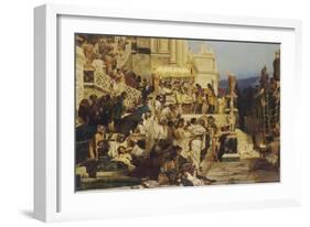 Leading Light of Christianity. Nero?S Torches, 1882-Henryk Siemiradzki-Framed Giclee Print