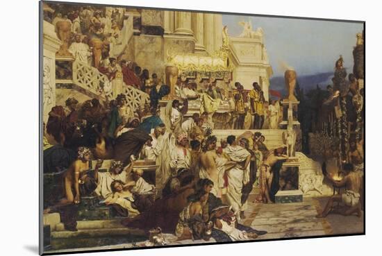 Leading Light of Christianity. Nero?S Torches, 1882-Henryk Siemiradzki-Mounted Giclee Print