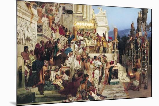 Leading Light of Christianity, Nero's Torches, 1882-Henryk Siemieradzki-Mounted Giclee Print