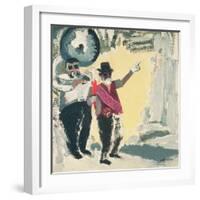 Leading the Criterion Jazz Band with Big Al-David Alan Redpath Michie-Framed Giclee Print