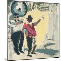Leading the Criterion Jazz Band with Big Al-David Alan Redpath Michie-Mounted Giclee Print