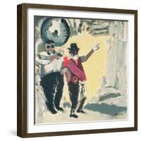 Leading the Criterion Jazz Band with Big Al-David Alan Redpath Michie-Framed Giclee Print