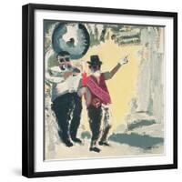 Leading the Criterion Jazz Band with Big Al-David Alan Redpath Michie-Framed Giclee Print