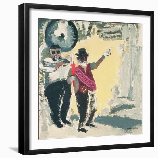 Leading the Criterion Jazz Band with Big Al-David Alan Redpath Michie-Framed Giclee Print