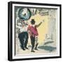 Leading the Criterion Jazz Band with Big Al-David Alan Redpath Michie-Framed Giclee Print