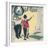 Leading the Criterion Jazz Band with Big Al-David Alan Redpath Michie-Framed Giclee Print