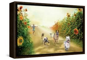 Leading The Pack-Nancy Tillman-Framed Stretched Canvas