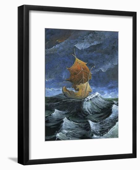 Leaf Boat-Jamin Still-Framed Giclee Print