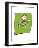 Leaf Boy-Carla Martell-Framed Giclee Print