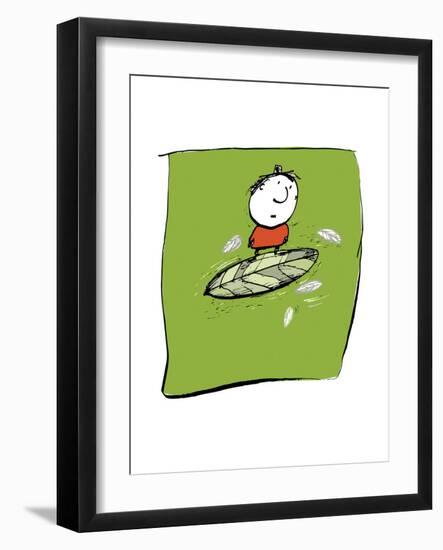 Leaf Boy-Carla Martell-Framed Giclee Print