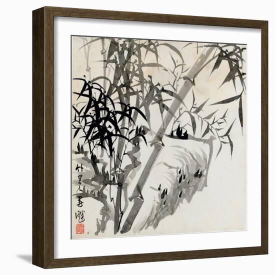 Leaf C, from 'tian Jingzhai Mozhu Ce', from Rugao, Jiangsu Province-Rang Tian-Framed Giclee Print