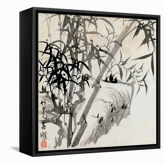Leaf C, from 'tian Jingzhai Mozhu Ce', from Rugao, Jiangsu Province-Rang Tian-Framed Stretched Canvas