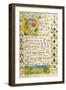 Leaf from Antiphonary for Elisabeth Von Gemmingen, C. 1504-null-Framed Giclee Print