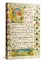 Leaf from Antiphonary for Elisabeth Von Gemmingen, C. 1504-null-Stretched Canvas