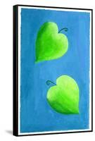 Leaf Hearts, 2003-Julie Nicholls-Framed Stretched Canvas