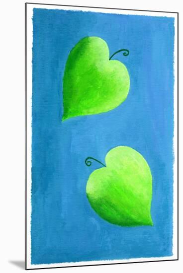 Leaf Hearts, 2003-Julie Nicholls-Mounted Giclee Print