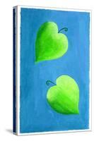 Leaf Hearts, 2003-Julie Nicholls-Stretched Canvas