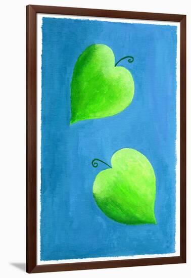 Leaf Hearts, 2003-Julie Nicholls-Framed Giclee Print