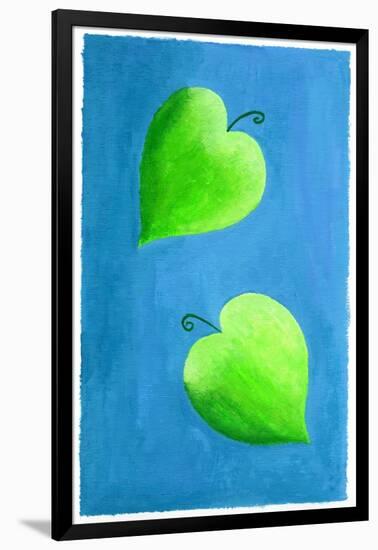 Leaf Hearts, 2003-Julie Nicholls-Framed Giclee Print