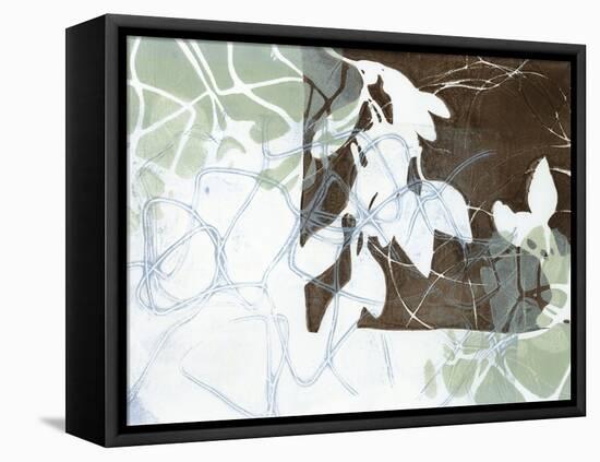Leaf Inclusion IV-Jennifer Goldberger-Framed Stretched Canvas