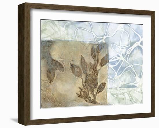 Leaf Inclusion V-Jennifer Goldberger-Framed Art Print