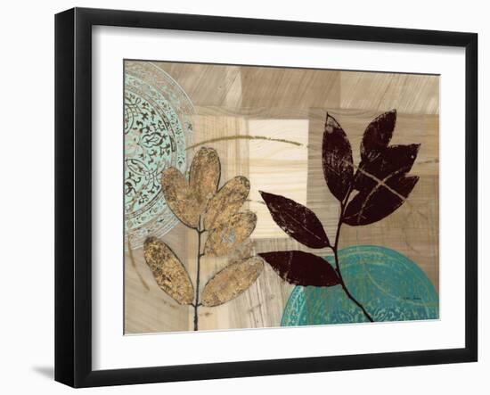 Leaf Kaleidescope 1-Matina Theodosiou-Framed Art Print