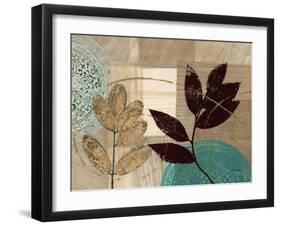 Leaf Kaleidescope 1-Matina Theodosiou-Framed Art Print