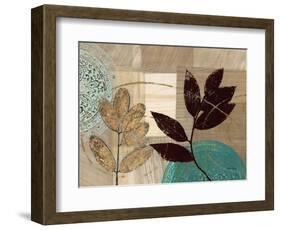 Leaf Kaleidescope 1-Matina Theodosiou-Framed Art Print