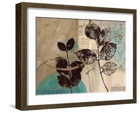 Leaf Kaleidescope 2-Matina Theodosiou-Framed Art Print