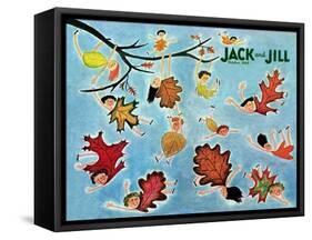 Leaf Kids - Jack and Jill, October 1945-Stella May DaCosta-Framed Stretched Canvas