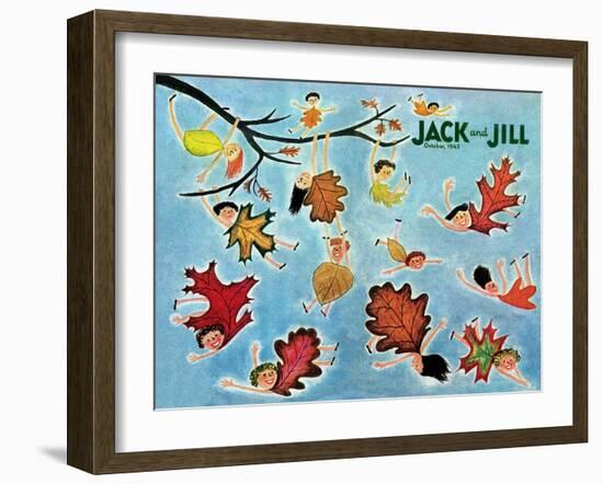 Leaf Kids - Jack and Jill, October 1945-Stella May DaCosta-Framed Giclee Print