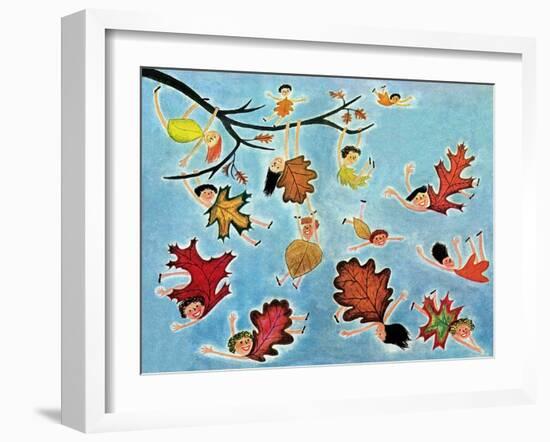 Leaf Kids - Jack & Jill-Stella May DaCosta-Framed Premium Giclee Print