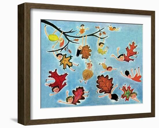 Leaf Kids - Jack & Jill-Stella May DaCosta-Framed Giclee Print