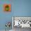 Leaf on Teal Burlap-Elizabeth Medley-Stretched Canvas displayed on a wall