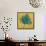 Leaf on Yellow Burlap-Elizabeth Medley-Framed Stretched Canvas displayed on a wall