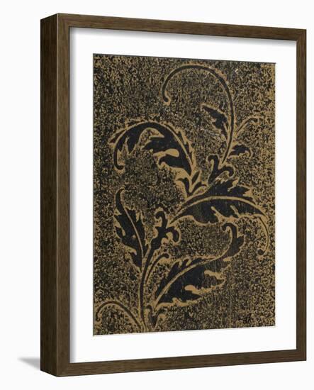 Leaf Scroll IV-Tiffany Hakimipour-Framed Art Print