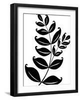 Leaf Silhouette II-Chariklia Zarris-Framed Art Print